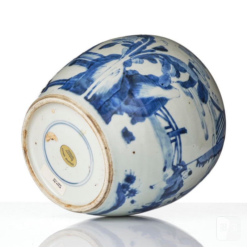 A blue and white 'boys at play' jar, - 图7